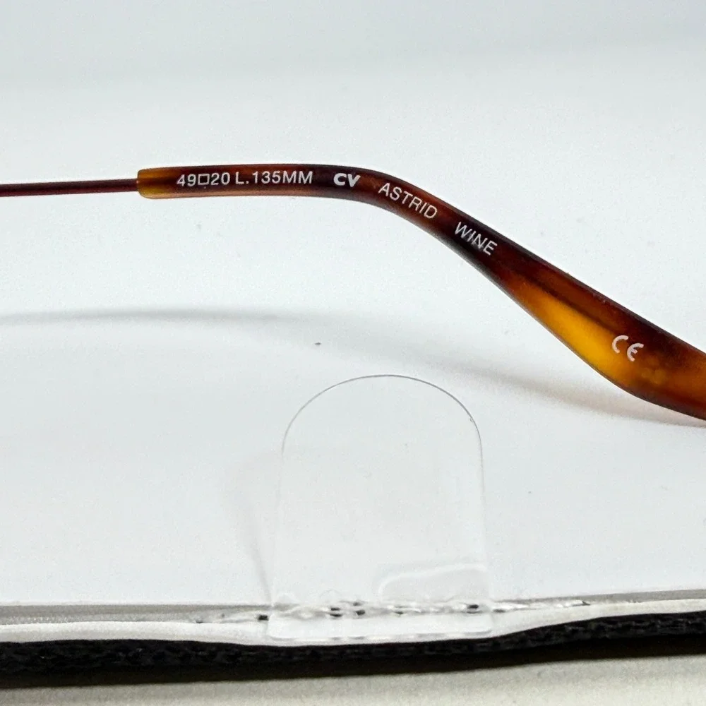 BCBGMAXAZRIA Astrid Wine Tortoise Shell Round‎ Eyeglasses Frame Women 21345